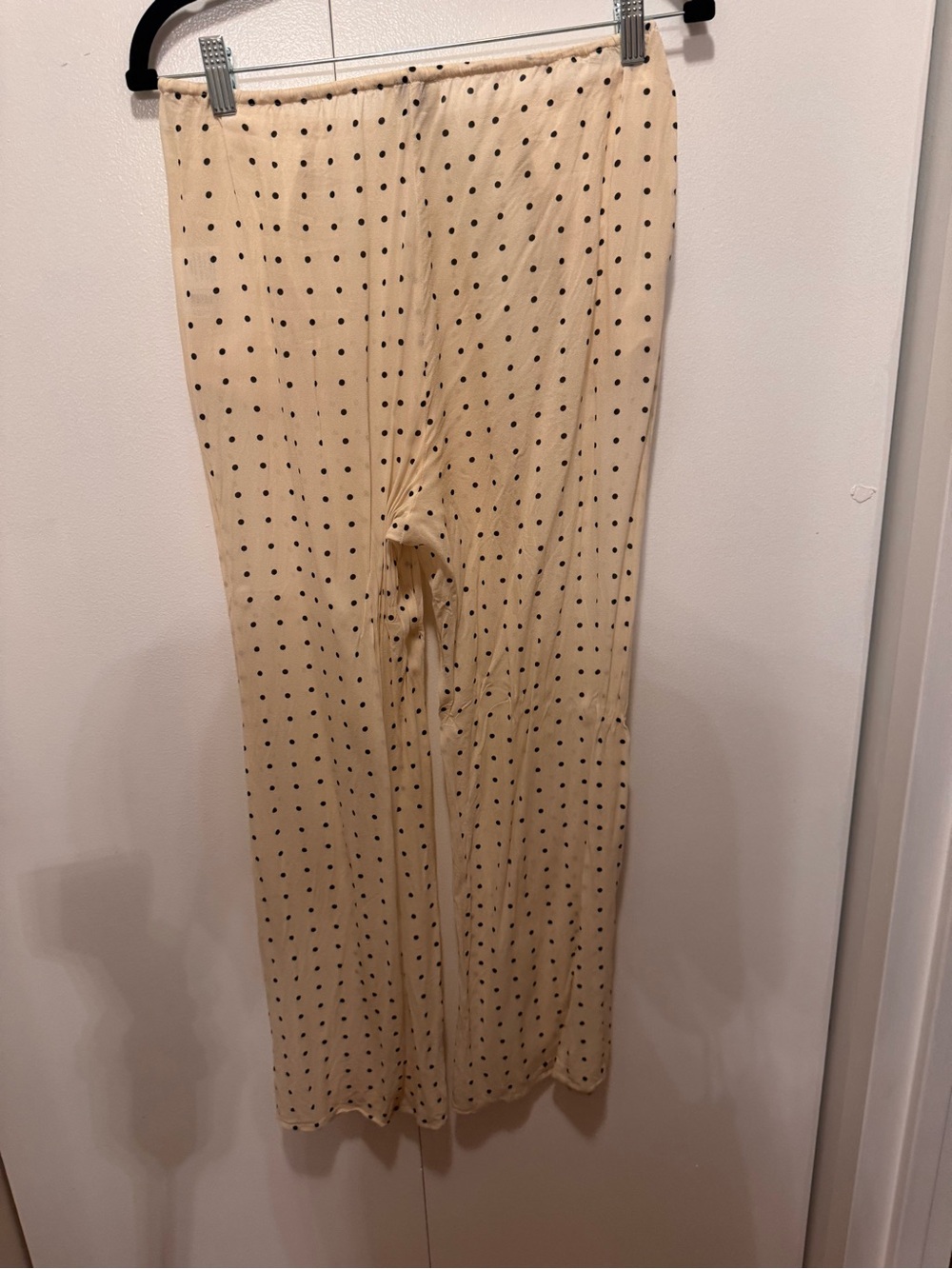 Dissh Vanessa Set - Cream Polka Dot Cami Top & Wide Leg Pants Set - Picture 9 of 9